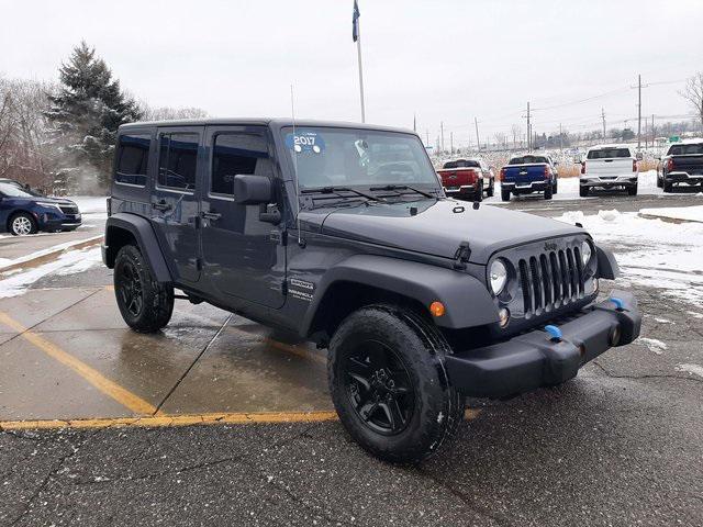 used 2017 Jeep Wrangler Unlimited car, priced at $18,936