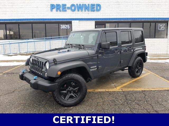 used 2017 Jeep Wrangler Unlimited car, priced at $18,936