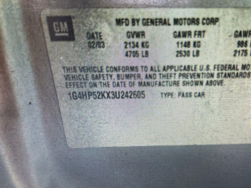 used 2003 Buick LeSabre car, priced at $3,988