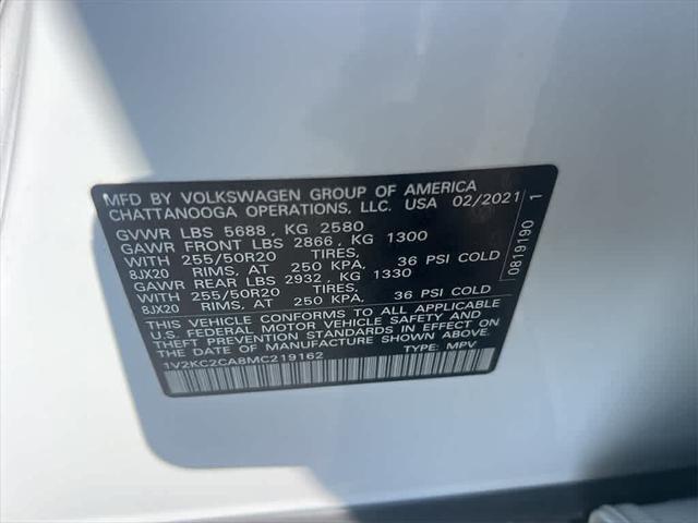 used 2021 Volkswagen Atlas Cross Sport car, priced at $24,299