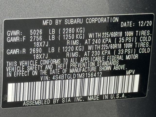 used 2021 Subaru Outback car, priced at $25,519