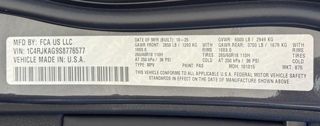 new 2025 Jeep Grand Cherokee L car, priced at $40,597