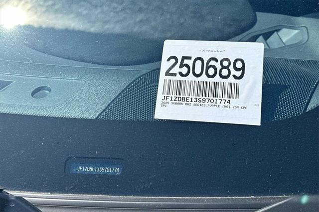 new 2025 Subaru BRZ car, priced at $38,103