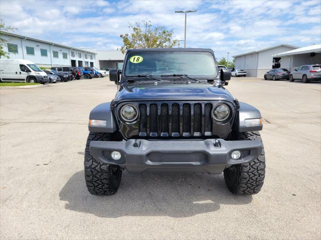 used 2018 Jeep Wrangler Unlimited car, priced at $29,887