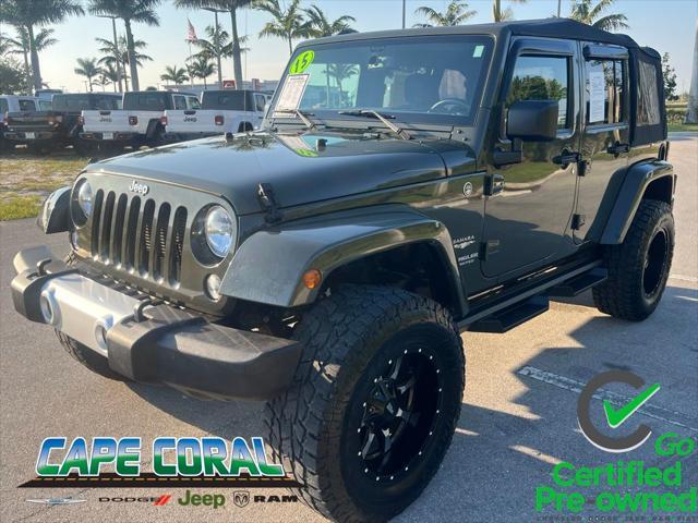 used 2015 Jeep Wrangler Unlimited car, priced at $21,497