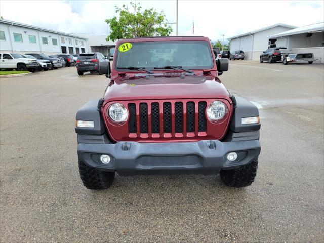 used 2021 Jeep Wrangler Unlimited car, priced at $36,987