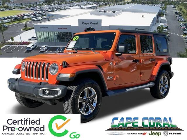 used 2018 Jeep Wrangler Unlimited car, priced at $28,971