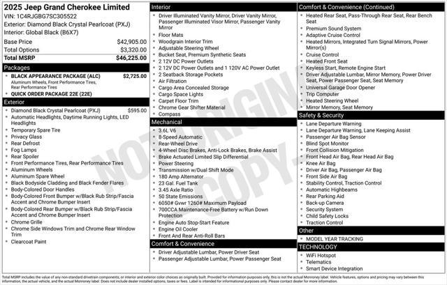 new 2025 Jeep Grand Cherokee car, priced at $42,383