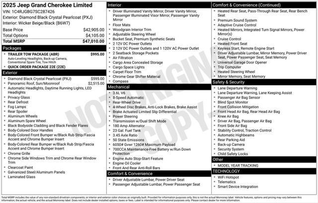 new 2025 Jeep Grand Cherokee car, priced at $42,055