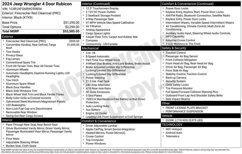 used 2024 Jeep Wrangler car, priced at $40,219