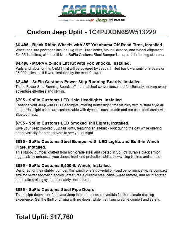 new 2025 Jeep Wrangler car, priced at $56,427