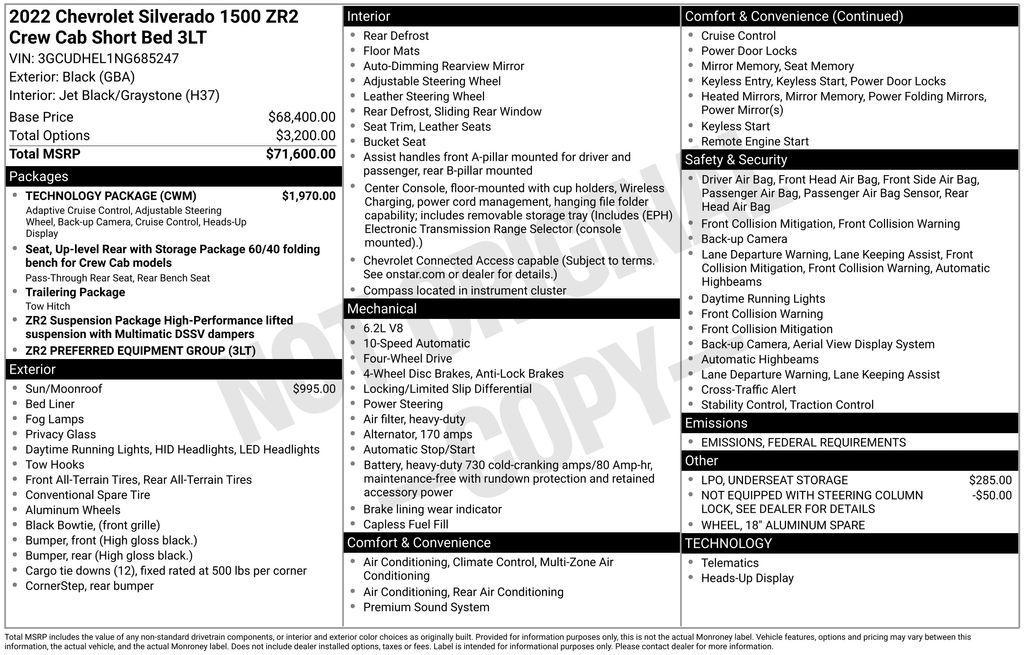 used 2022 Chevrolet Silverado 1500 car, priced at $49,920