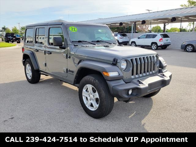 used 2022 Jeep Wrangler Unlimited car, priced at $33,557