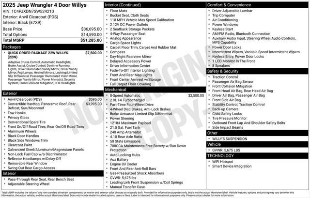 new 2025 Jeep Wrangler car, priced at $46,806
