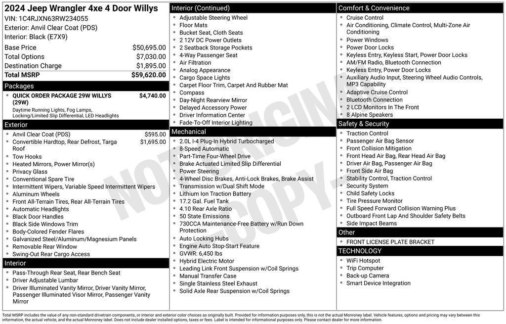 used 2024 Jeep Wrangler 4xe car, priced at $31,539