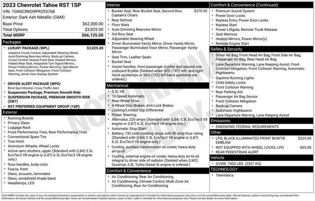 used 2023 Chevrolet Tahoe car, priced at $57,030