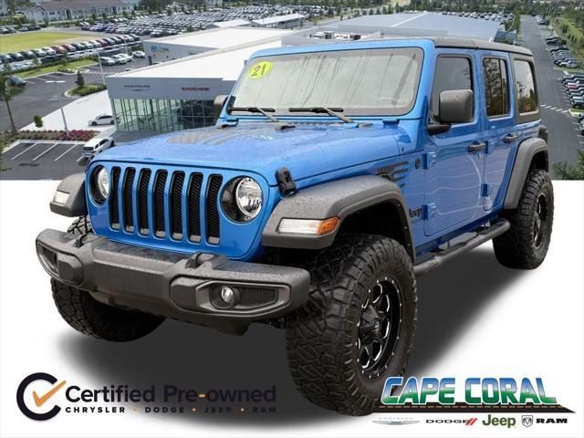 used 2021 Jeep Wrangler Unlimited car, priced at $28,915