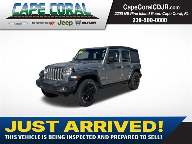 used 2019 Jeep Wrangler Unlimited car, priced at $29,152