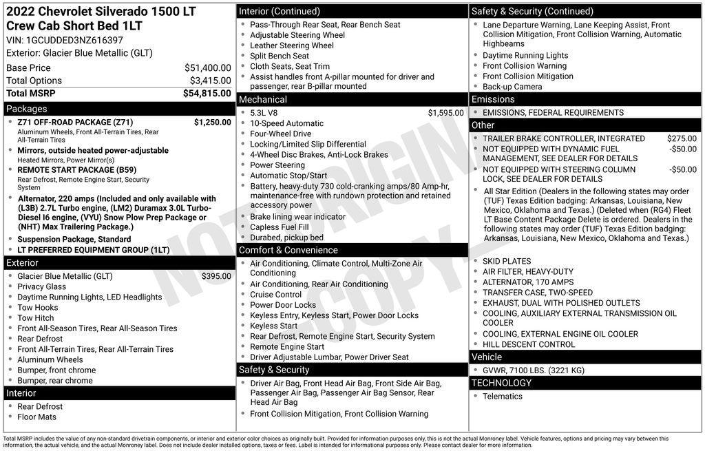 used 2022 Chevrolet Silverado 1500 car, priced at $37,920