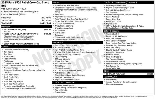 new 2025 Ram 1500 car, priced at $57,715