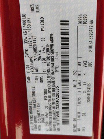 new 2025 Ford F-150 car, priced at $59,994