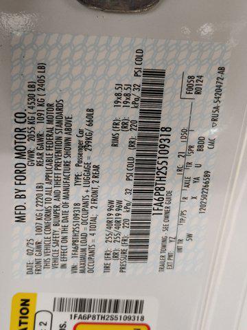 new 2025 Ford Mustang car, priced at $37,993