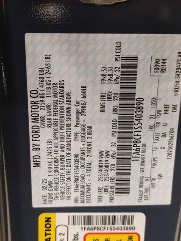 new 2025 Ford Mustang car, priced at $48,623