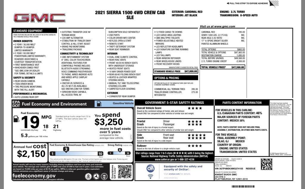 used 2021 GMC Sierra 1500 car, priced at $30,000