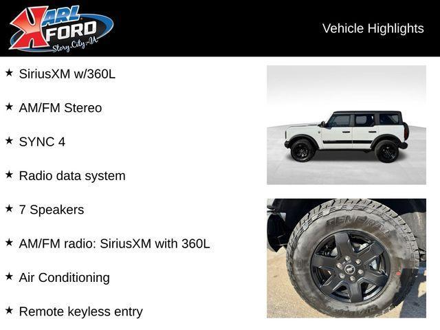 new 2025 Ford Bronco car, priced at $52,590