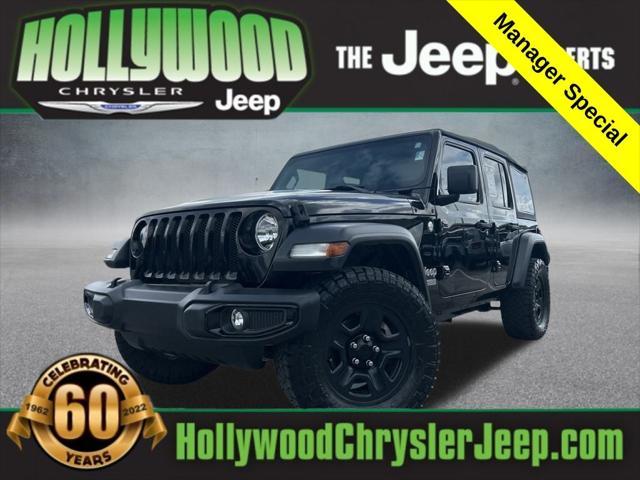 used 2020 Jeep Wrangler Unlimited car, priced at $18,770