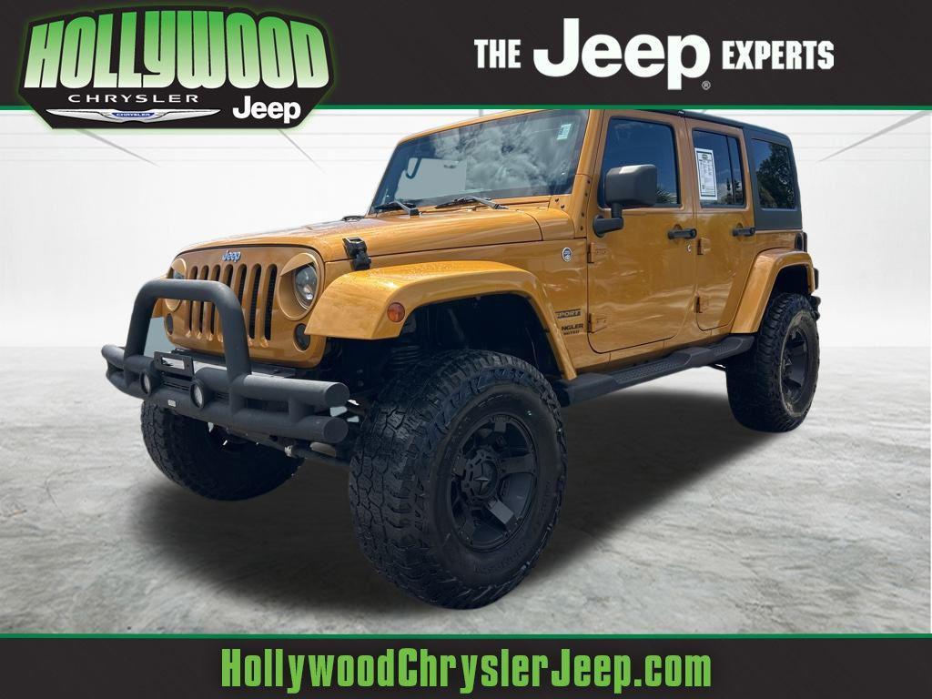 used 2014 Jeep Wrangler Unlimited car, priced at $12,952