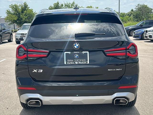 used 2022 BMW X3 car, priced at $35,995