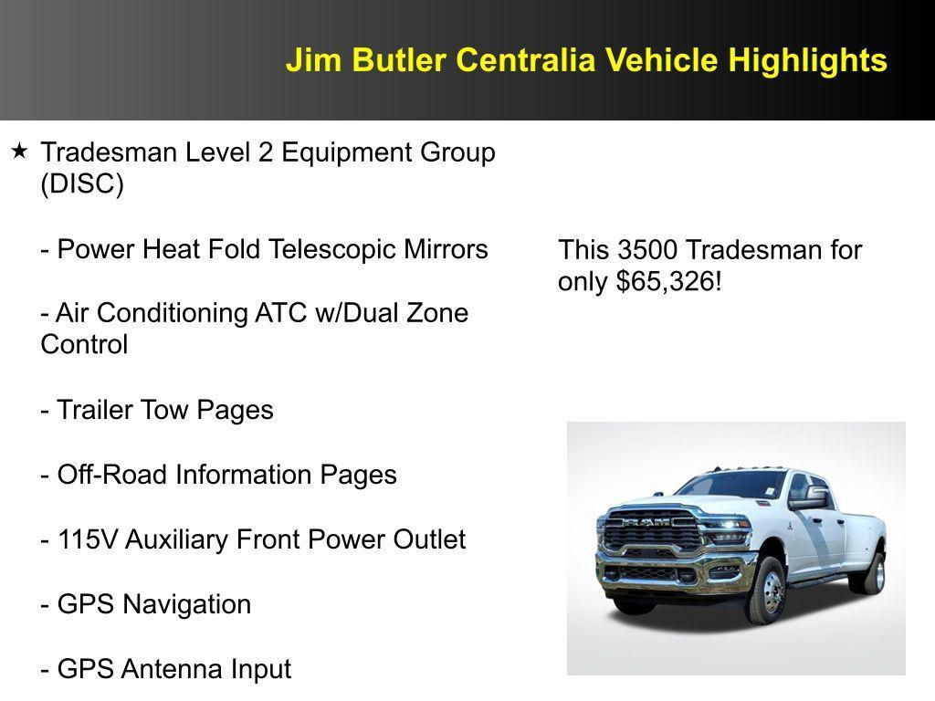 new 2026 Ram 3500 car, priced at $65,326