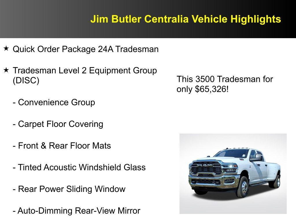 new 2026 Ram 3500 car, priced at $65,326