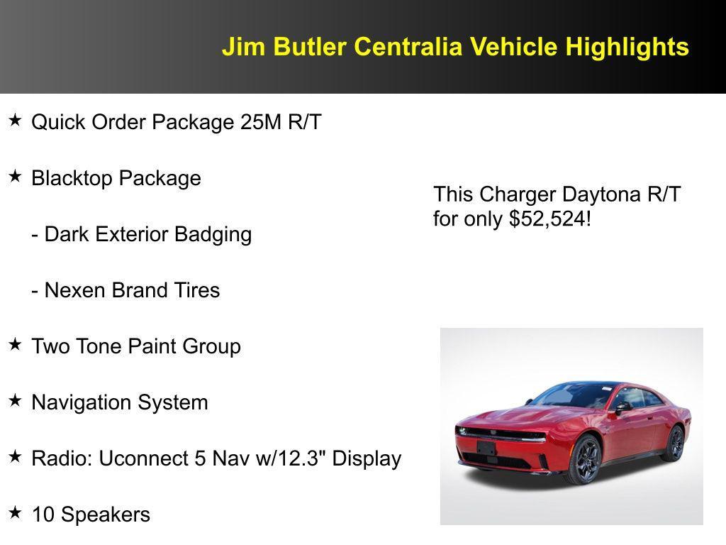 new 2025 Dodge Charger Daytona car, priced at $52,524
