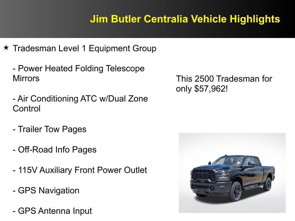 new 2025 Ram 2500 car, priced at $57,962