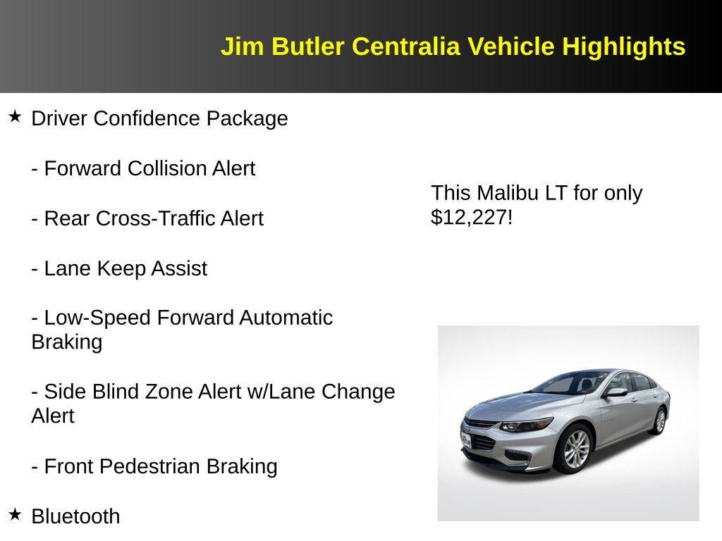 used 2017 Chevrolet Malibu car, priced at $12,227