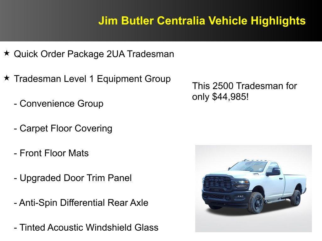 new 2026 Ram 2500 car, priced at $44,985