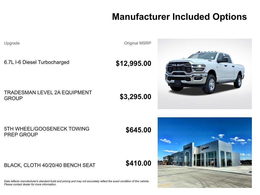 new 2026 Ram 3500 car, priced at $62,538