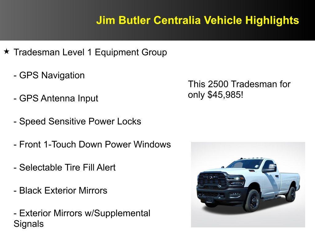 new 2026 Ram 2500 car, priced at $45,985