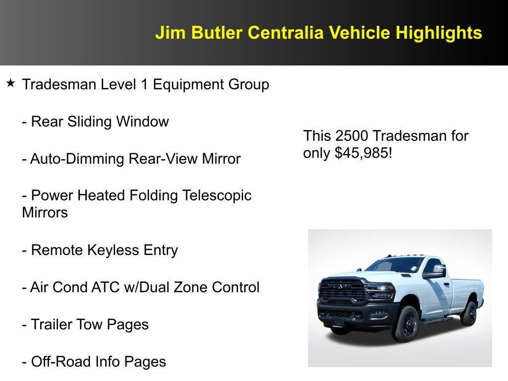 new 2026 Ram 2500 car, priced at $45,985
