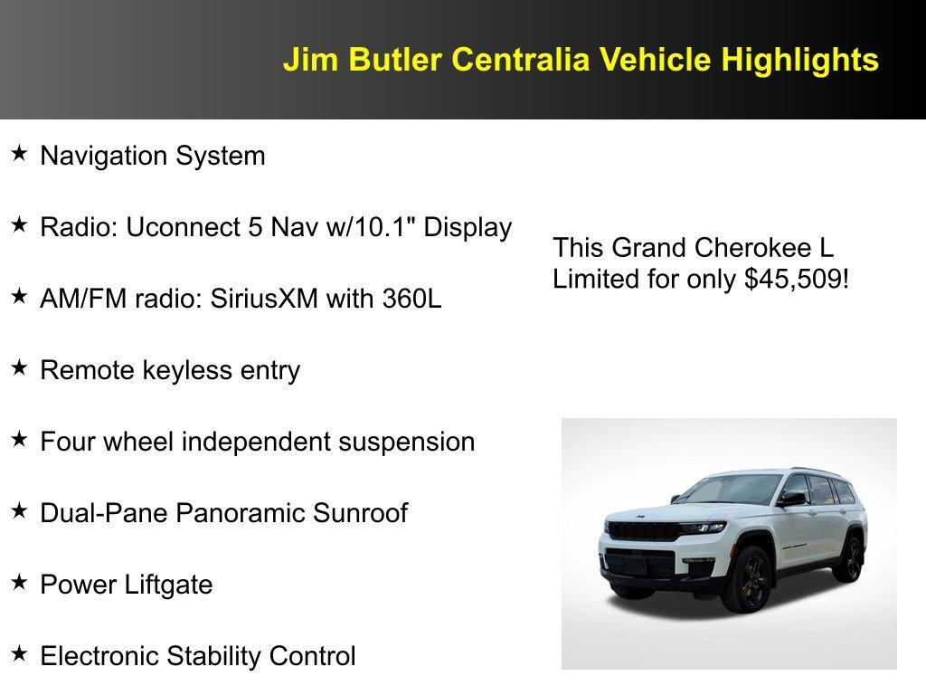 new 2025 Jeep Grand Cherokee L car, priced at $45,509