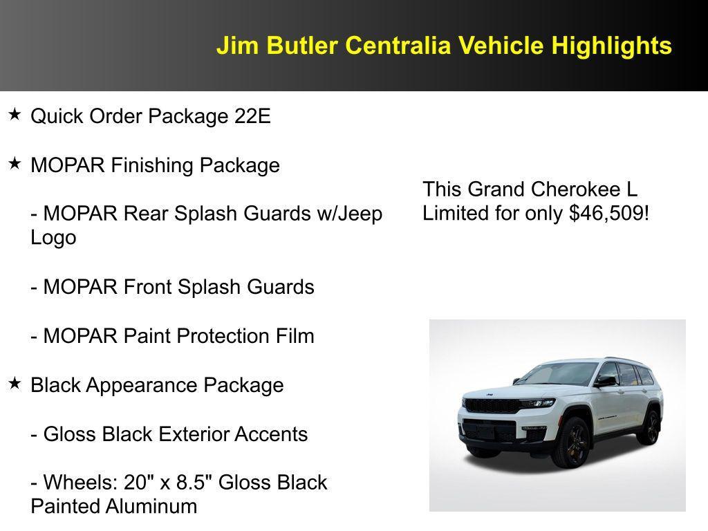 new 2025 Jeep Grand Cherokee L car, priced at $46,509