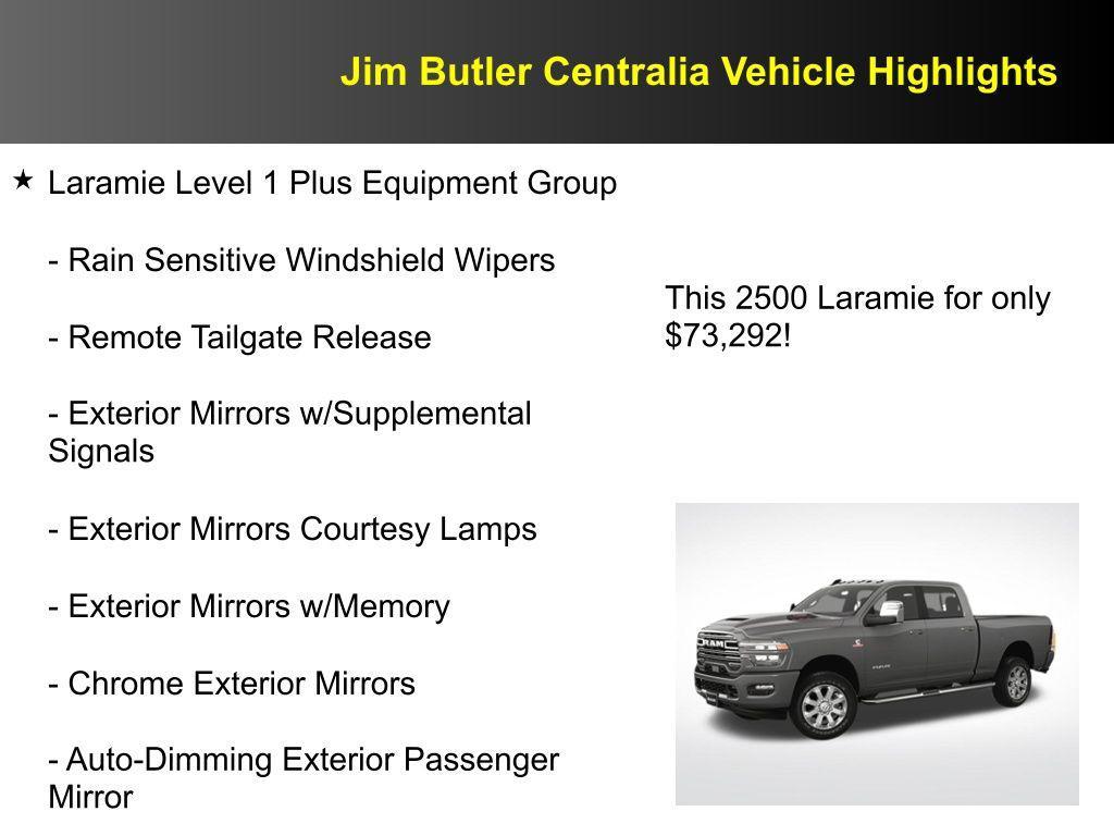 new 2025 Ram 2500 car, priced at $73,292