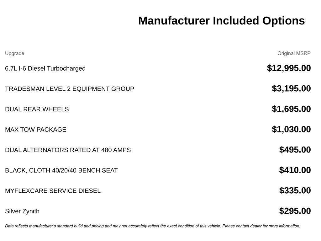 new 2026 Ram 3500 car, priced at $65,762