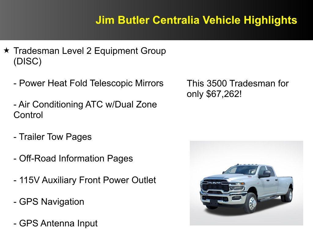 new 2026 Ram 3500 car, priced at $67,262