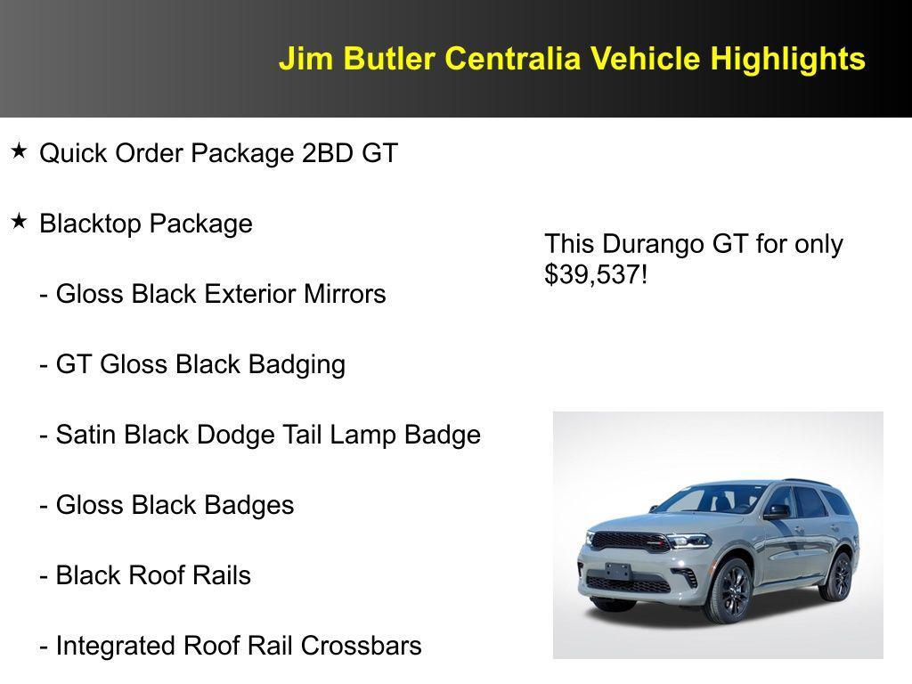 new 2026 Dodge Durango car, priced at $39,537