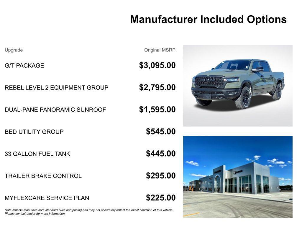 new 2026 Ram 1500 car, priced at $62,722
