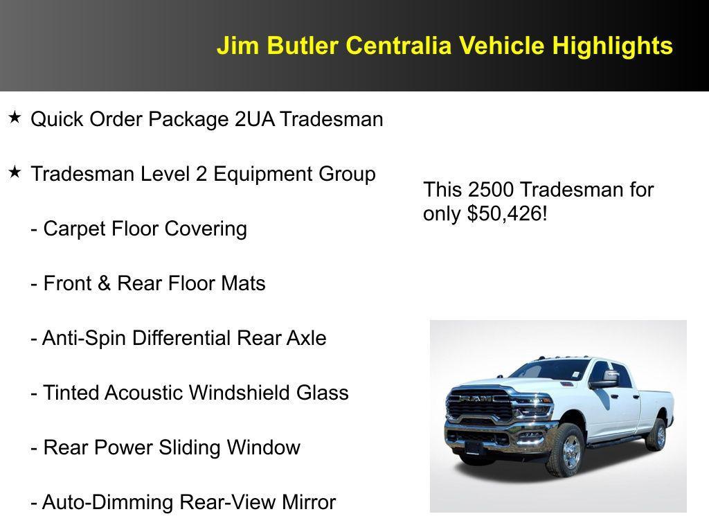 new 2026 Ram 2500 car, priced at $50,426