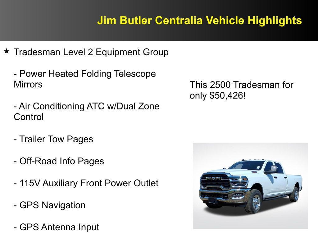 new 2026 Ram 2500 car, priced at $50,426